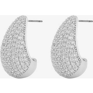 Snö Of Sweden Naomi Big Drop Earring Silver/Clear
