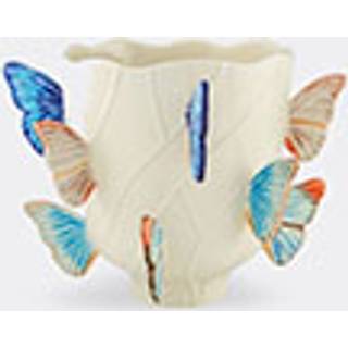 Bordallo Pinheiro Vases - 'Cloudy Butterflies' vase, small, light blue in multicolour earthenware