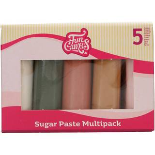 Rolled Fondant Multipack Shimmering Garden 5 x 100g - FunCakes