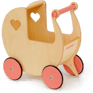 Moover Toys Luksus dukkevogn naturlig