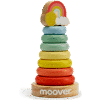 Moover Toys Regnbue stabelringe