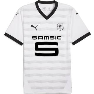 Men&#39;s Puma Stade Rennais F.C. 24/25 Away Jersey, White, Size L, Sport - Black - L