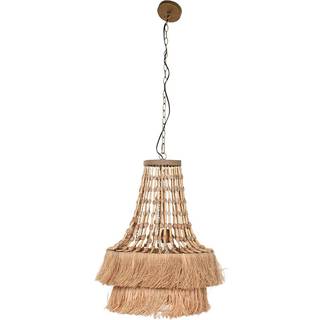 Loftslampe Home ESPRIT Natur Jute Metal 50 W 50,5 x 50,5 x 148 cm