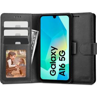 Samsung Galaxy A16 Tech-Protect Pungetui med Magnet og Stativ - Sort