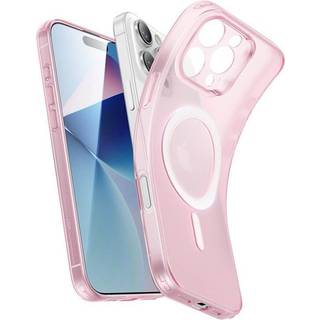 iPhone 16 Pro - ESR Zero Clear Fleksibelt Plastik Cover - MagSafe Kompatibel - Mat Lyserød