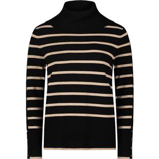Finstrik Pullover Stribet - Black