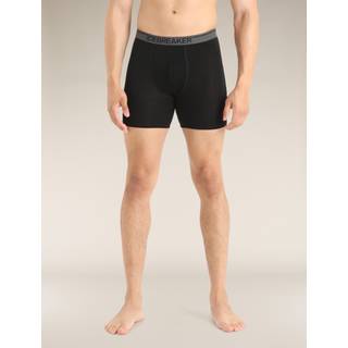 Icebreaker Men's Anatomica Long Boxers Black, XXL