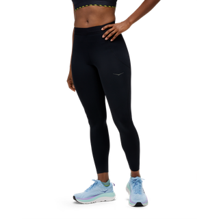 Hoka Novafly Lange Tights Str. L Sort til Dame - Komfortable og åndbare løbetights