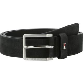 Logo Square Buckle Leather Belt