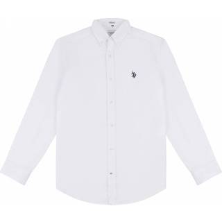U. S. Polo Assn U. S. Polo Assn. White Mens Peached Oxford Shirt