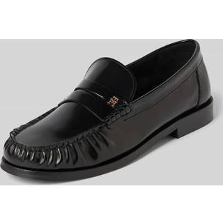 TH Monogram Leather Loafers
