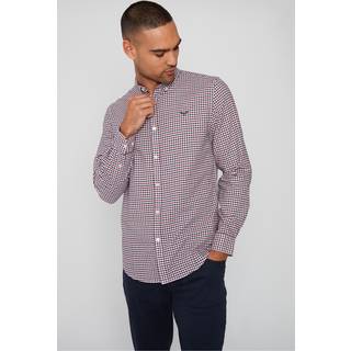Threadbare Threadbare Red 100% Cotton Long Sleeve Check Shirt
