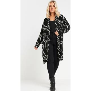Yours Curve Yours Curve Black Longline Long Sleeve Shirt