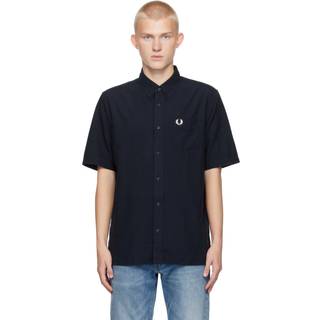 Skjorte FRED PERRY Oxford Shirt Navy XL - Navy - XL