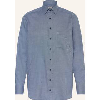 OLYMP Herren Hemd blau meliert