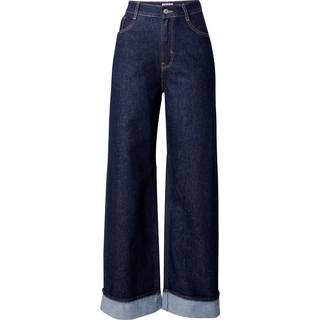 Only - Onlhope Wide Fold Up Rinse Cro - 4740254 Dark Blue Denim Rinse