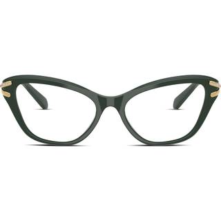 Swarovski Kvinde SK2031 1026 Optiske stel Acetat Grøn Transparent Cat Eye Normal