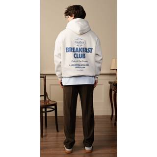 Another Cotton Lab Breakfast Club Oversized Hættetrøje - S - ash grey
