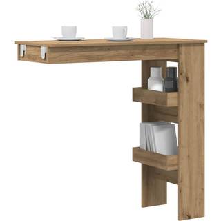 Vægmonteret Barbord 102X45X103,5 Cm Konstrueret Træ - artisan eg