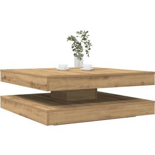 sofabord 360 grader drejeligt 90x90x34,5 cm kunsteg