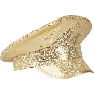 Kaptajnhat Guld Pailletter