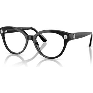 Swarovski Kvinde SK2037 1001 Optiske stel Acetat Sort Transparent Rund Normal