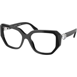 Swarovski Kvinde SK2035 1001 Optiske stel Acetat Sort Transparent Geometrisk Normal