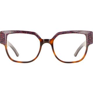 VANNI V1666 A476 53 Briller Kvinder Rød - Dark Brown Tortoise Top Checkered Red - 53mm