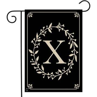 Briarwood Lane Classic Monogram Letter X Garden Flag Everyday 18 """" X 12.5 """"