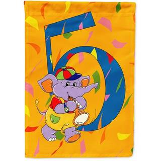 """" Caroline's Treasures APH2163GF Happy 5th fødselsdagsalder 5 Flag Garden Lille Multicolor """"