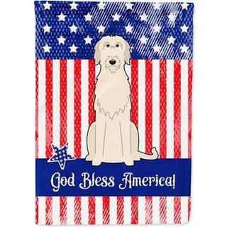 """" Caroline's Treasures BB3060GF Patriotic USA Irish Wolfhound Garden Size Outdoor-Flags Multicolor """"