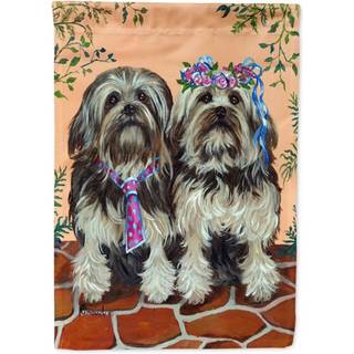 Carolines Treasures PPP3111GF Lowchen Have Flag Postkasse Flag Dekorativ Yard Flag Banner Udenfor Patio Kunstv?rk Yard Blomsterbede Havest?rrelse