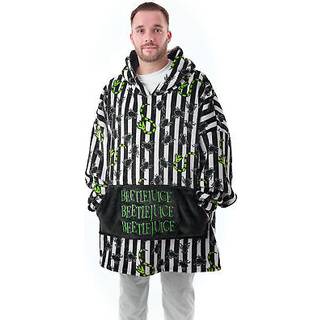 Vanilla Underground Vanilla Underground Black Unisex Beetle Juice Adults Blanket Hoodie