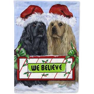 Carolines Treasures PPP3075GF Cocker Spaniel Julehave Flag Postkasse Flag Dekorativ Yard Flag Banner Udenfor Patio Kunstv?rk Yard Blomsterbede Ha