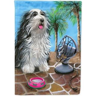 Caroline's Treasures PPP3019GF Bearded Collie Cool Summer Garden Flag Mailbox Flag Dekorativt g?rdflag Banner uden for g?rdhave Artwork Yard Flow