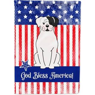 Caroline's Treasures BB3109GF Patriotic USA White Boxer Cooper Garden Størrelse udendørs flags