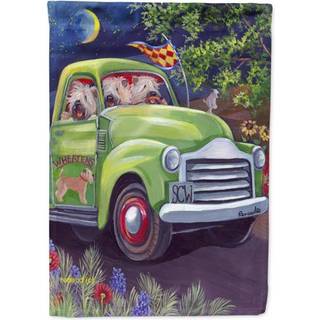 Caroline's Treasures PPP3195GF Wheaten Terrier Zoom Garden Flag Mailbox Flag Dekorativt Yard Flag Banner Uden for g?rdhave Artwork Yard Blomster