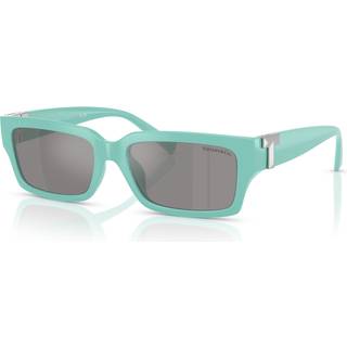 Tiffany Unisex TF4226U 83886G Solbriller Injiceret Blå Grå Firkantet Spejlet - Blå