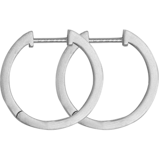 byBiehl Grace Hoop Medium Sterling Sølv Øreringe