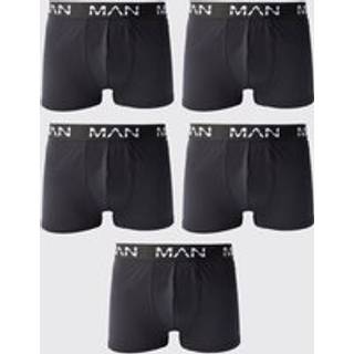 Mens Black Man Active Performance Boxer 5 pack