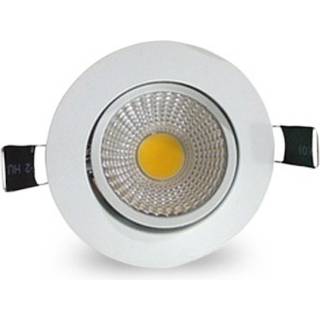 LEDlife 3W indbygningsspot - Hul: Ø6,7-8 cm, Mål: Ø8,5 cm, hvid kant, dæmpbar, 12V/24V - Dæmpbar : Dæmpbar, Kulør : Varm