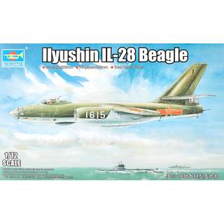 Trumpeter Ilyushin IL28 Beagle Aircraft (1/72 skala)