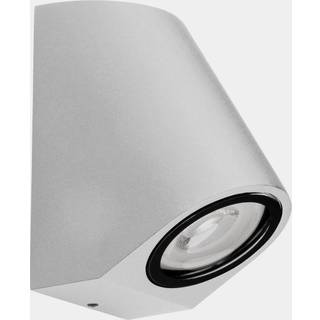 LEDS-C4 Eko skrå udendørs væglampe, hvid, bredde 7 cm, aluminium Inclined, dæmpbar, Hvid/opal, Aluminium, Moderne