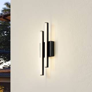 LED udendørs væglampe Abelia Lindby, Sort, Aluminium, Moderne