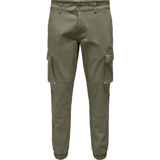 ONLY & SONS Cam Stage Cargo Cuff Pants Deep Lichen Green