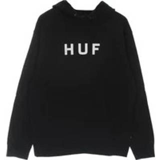 HUF Essentials OG Logo Hættetrøje (Black)