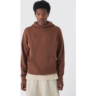 Mens Dusty Blue 330GSM Regular Fit Over The Head Basic Hoodie