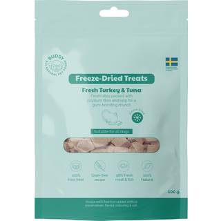 Buddy Frysetørret snacks - Rå Kalkun & Tun 100 gr.