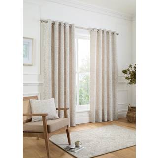 Curtina Curtina Natural Marple Thermal Pair of Eyelet Curtains