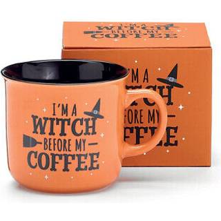 "I'm a Witch Before My Coffee" Halloween Tasse